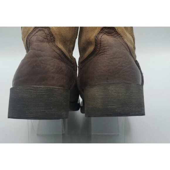 LAREDO Youth Little Prowler Size 13 .5 D Dark Brown / Tan Boots Square Toe - Picture 10 of 14